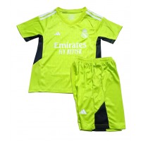 Camiseta Real Madrid Portero Primera Equipación Replica 2023-24 para niños mangas cortas (+ Pantalones cortos)